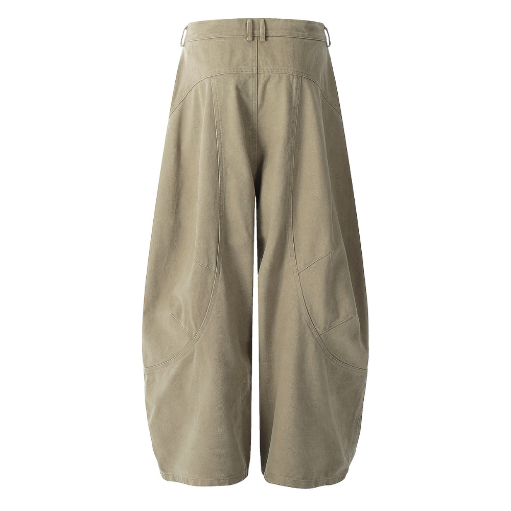 Men’s Relaxed Fit Linen Pants – Beige