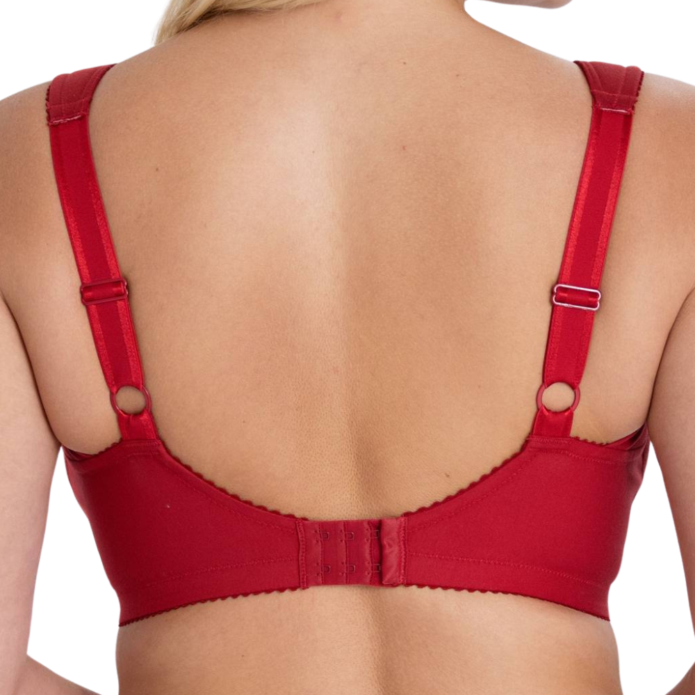 Scarlet Lace Comfort Bra – Red
